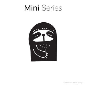 Mini designer vinyl series - Doodle Sloth