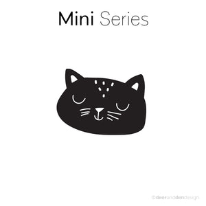 Mini designer vinyl series - Doodle Meow the cat