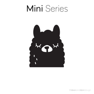 Mini designer vinyl series - Doodle Llama