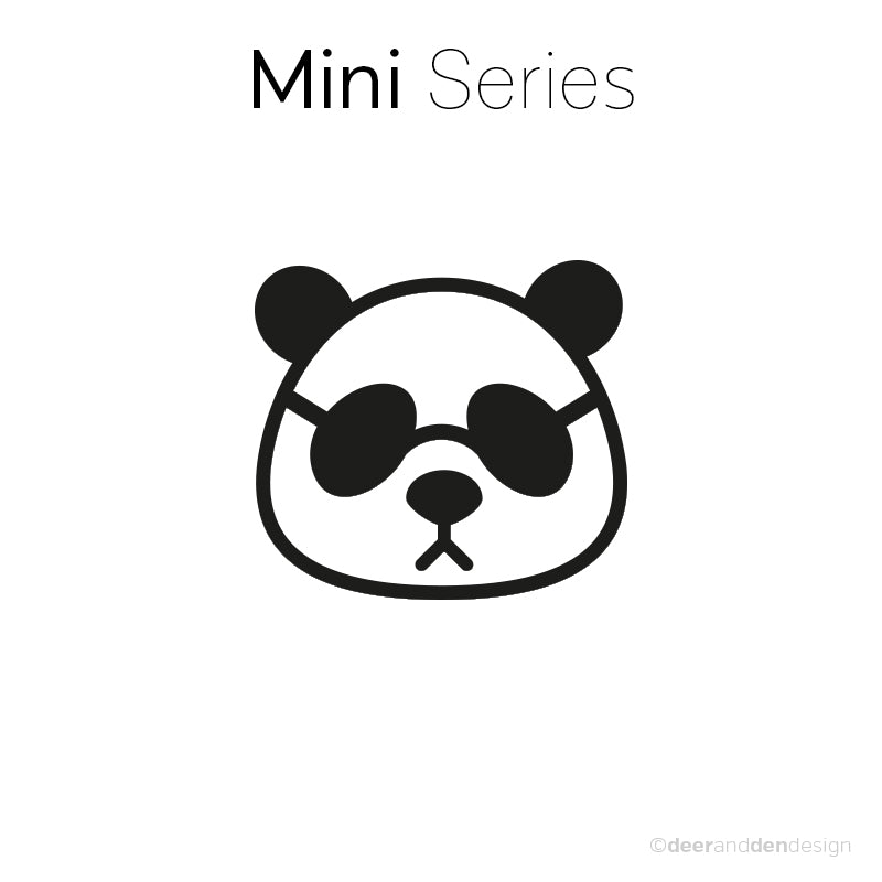 Mini designer vinyl series - Panda Junior